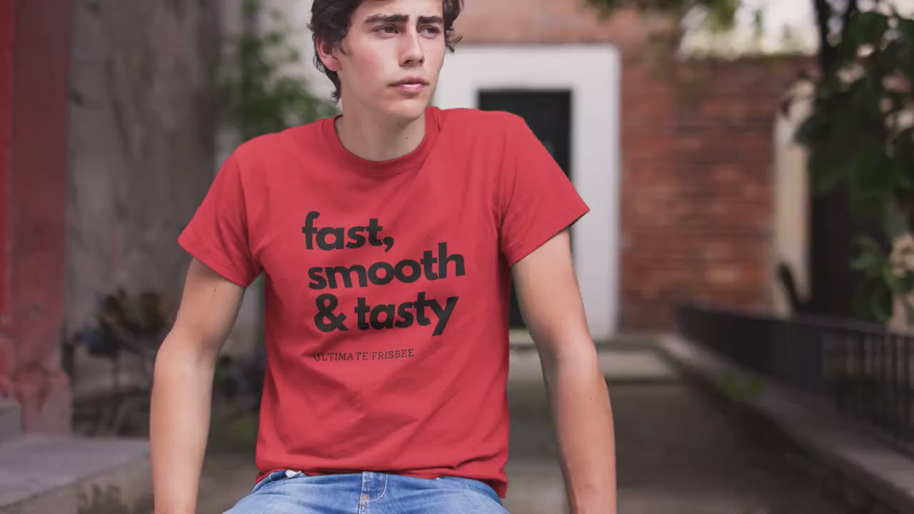 Fast, Smooth & Tasty Ultimate Frisbee Shirt, Funny Ultimate Shirt, Frisbee Player Gift, Disc Golf Shirt, Ultimate Apparel, Best Ultimate Gif