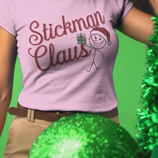video of stStickman Claus Funny Christmas Shirt and sweater