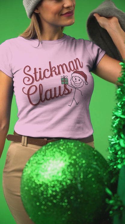 video of stStickman Claus Funny Christmas Shirt and sweater