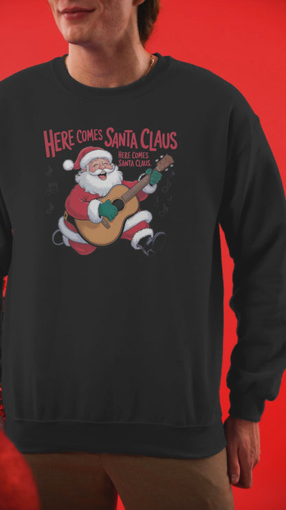 Here Come Guitar Santa Gift