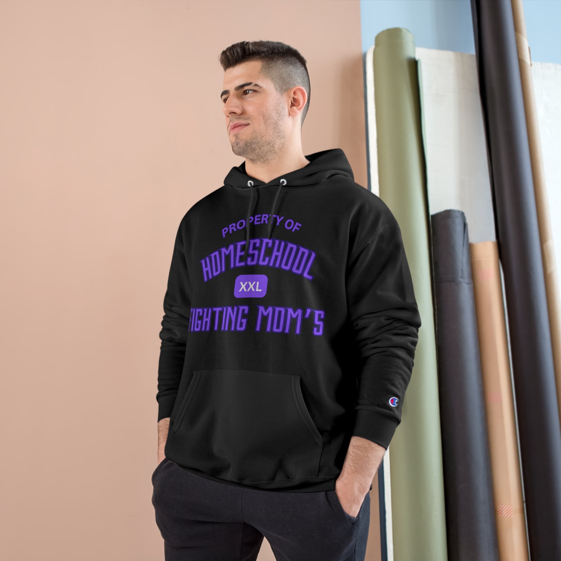a black hoodie with the slogan property of homeschool fighting mom's