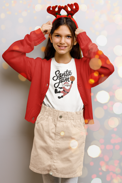 christmas kids basketball shirt
