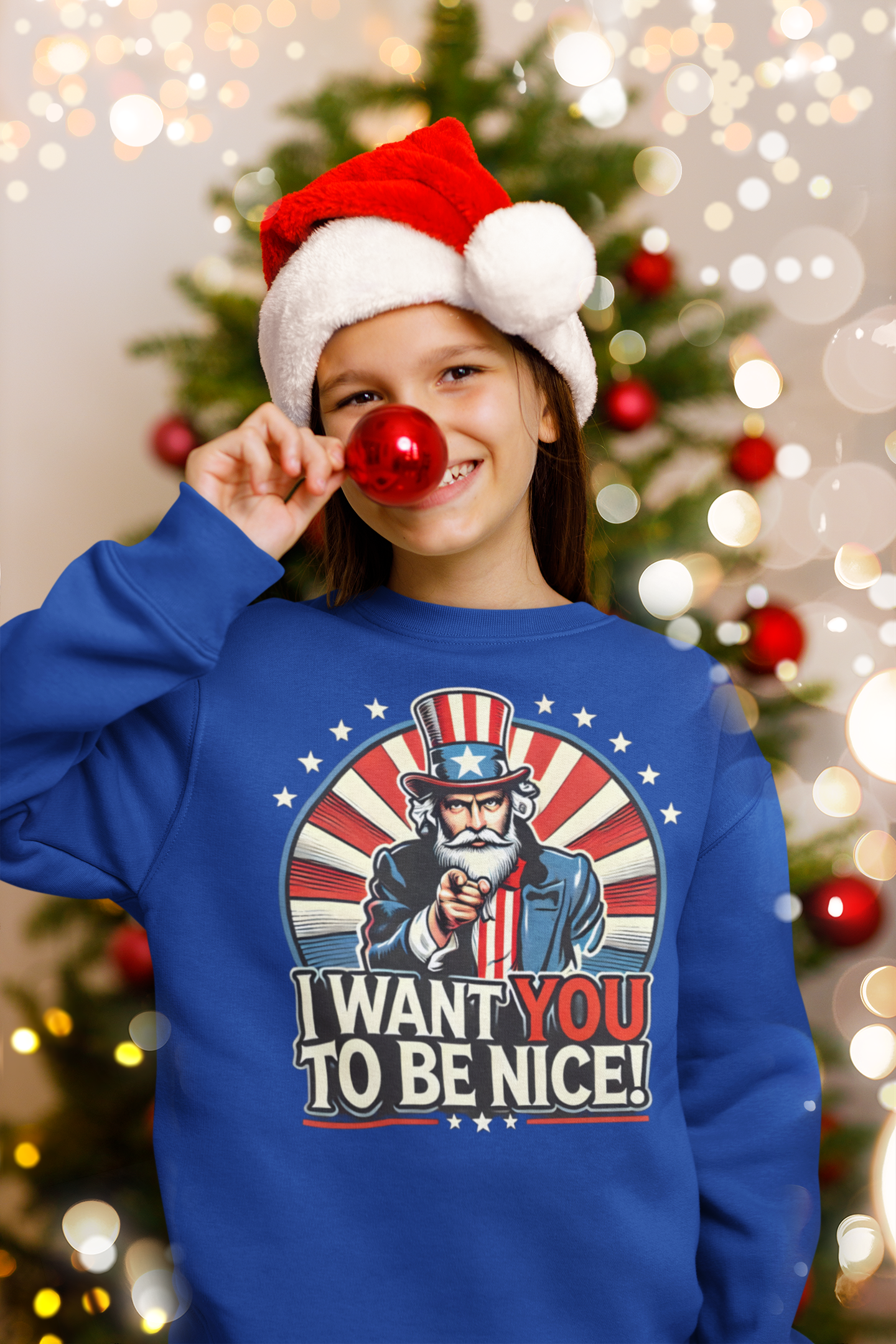 patriotic santa